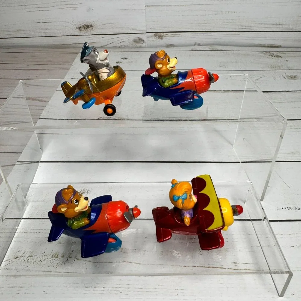 Vtg Talespin McDonalds Happy Meal‎ Toys Animal Pilot Airplane Toys Set Of 4